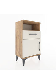 Arges Komodin 2 Raflı Tek Çekmeceli Tek Kapaklı 44x30x80 - S08M003V7A