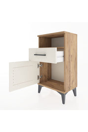 Arges Komodin 2 Raflı Tek Çekmeceli Tek Kapaklı 44x30x80 - S08M003V7A