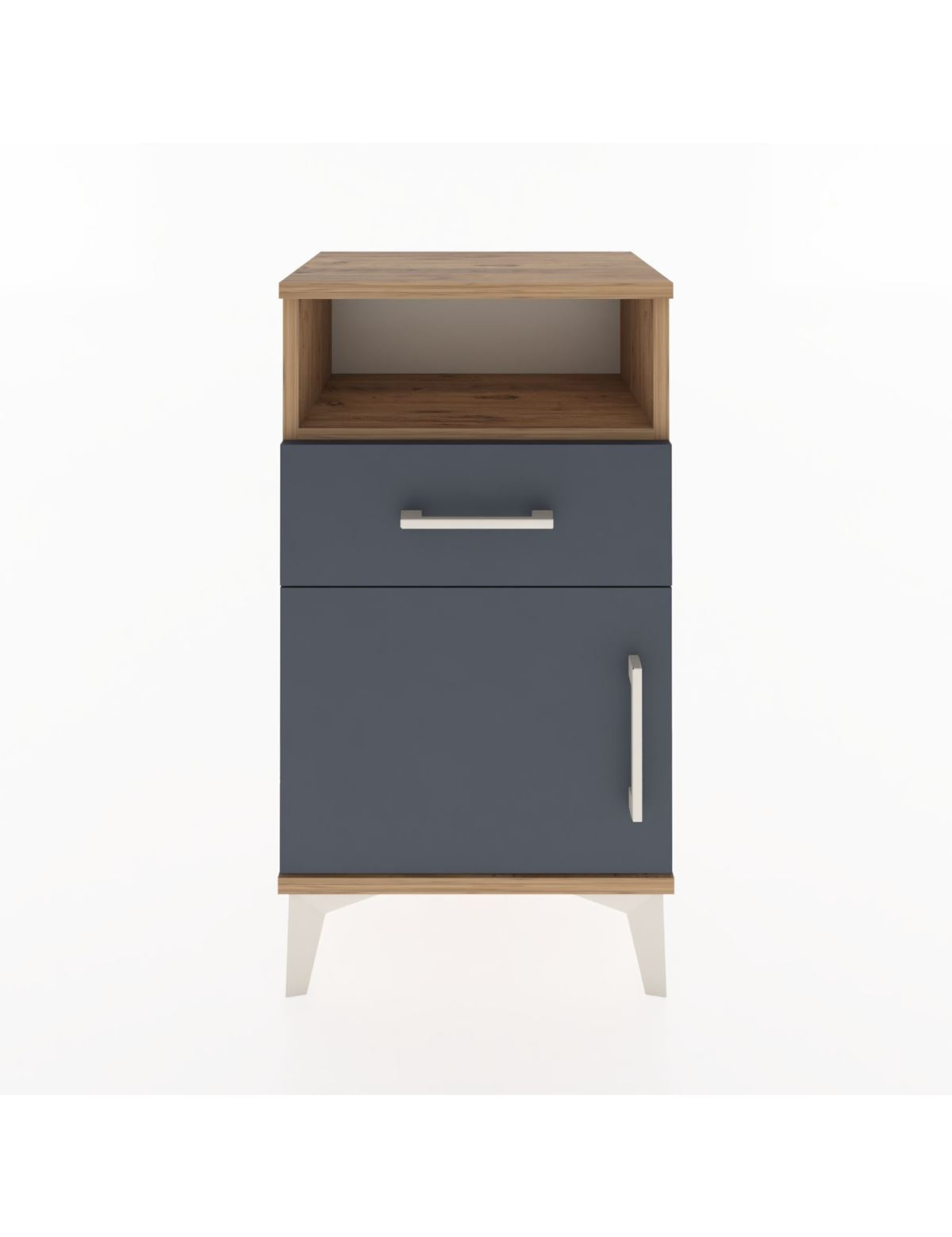 Arges Komodin 2 Raflı Tek Çekmeceli Tek Kapaklı 44x30x80 - S08M003V8A