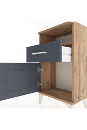Arges Komodin 2 Raflı Tek Çekmeceli Tek Kapaklı 44x30x80 - S08M003V8A