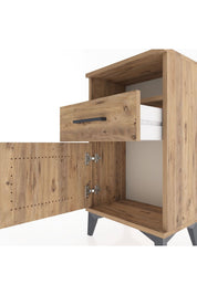 Arges Komodin 2 Raflı Tek Çekmeceli Tek Kapaklı 44x30x80 - S08M003V9A