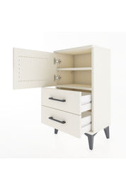 Arges Komodin 2 Raflı 2 Çekmeceli Tek Kapaklı 44x30x80 - S08M004V1A