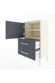 Arges Komodin 2 Raflı 2 Çekmeceli Tek Kapaklı 44x30x80 - S08M004V2A