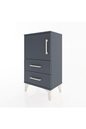 Arges Komodin 2 Raflı 2 Çekmeceli Tek Kapaklı 44x30x80 - S08M004V5A