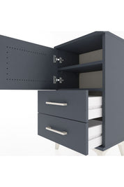 Arges Komodin 2 Raflı 2 Çekmeceli Tek Kapaklı 44x30x80 - S08M004V5A