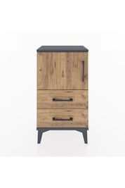 Arges Komodin 2 Raflı 2 Çekmeceli Tek Kapaklı 44x30x80 - S08M004V6A