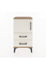 Arges Komodin 2 Raflı 2 Çekmeceli Tek Kapaklı 44x30x80 - S08M004V7A