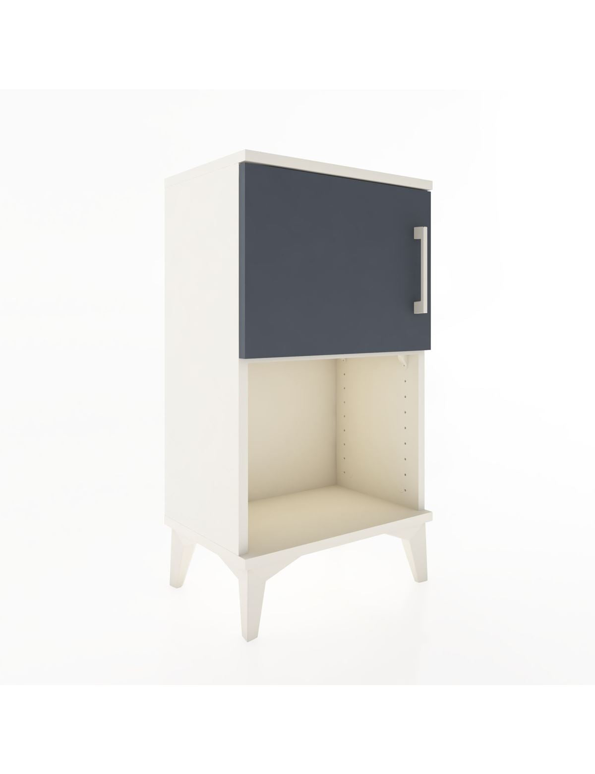 Arges Komodin 2 Raflı Tek Kapaklı 44x30x80 - S08M005V2A