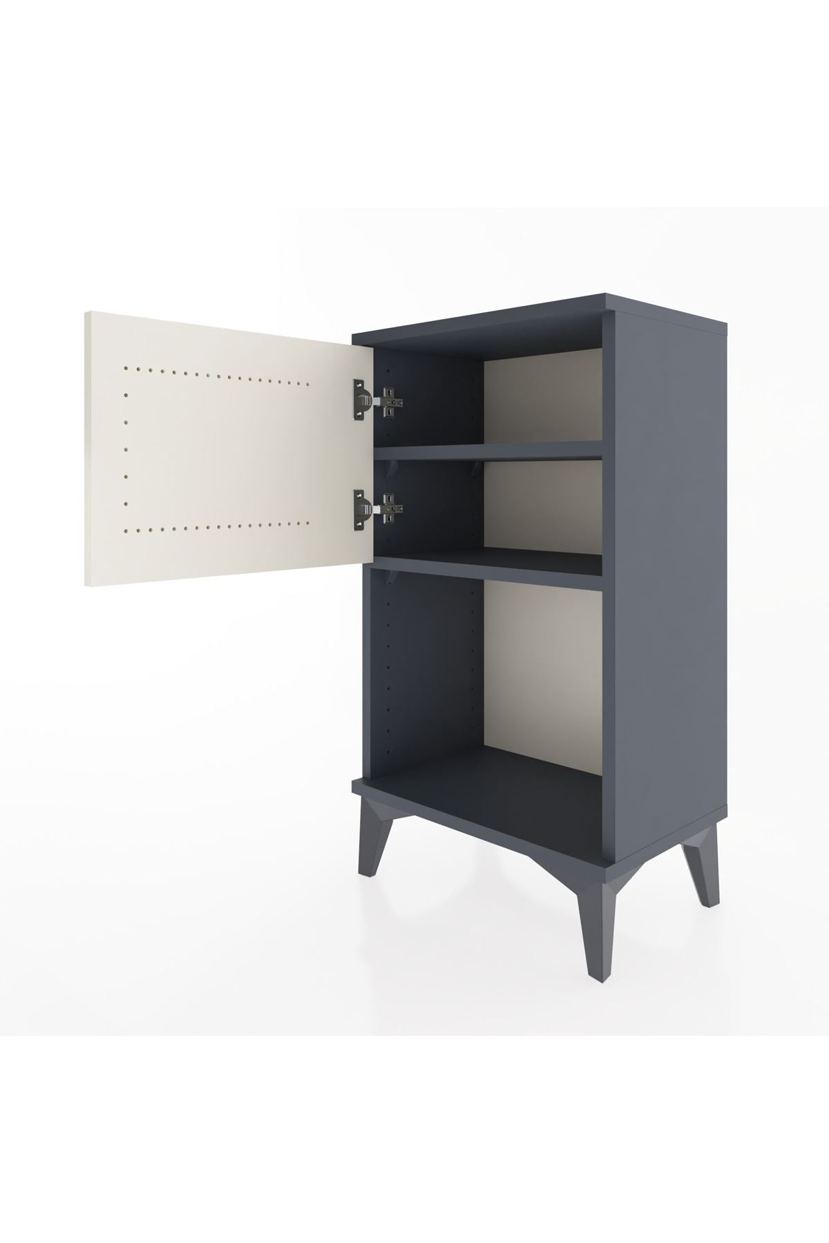 Arges Komodin 2 Raflı Tek Kapaklı 44x30x80 - S08M005V4A