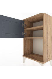 Arges Komodin 2 Raflı Tek Kapaklı 44x30x80 - S08M005V8A