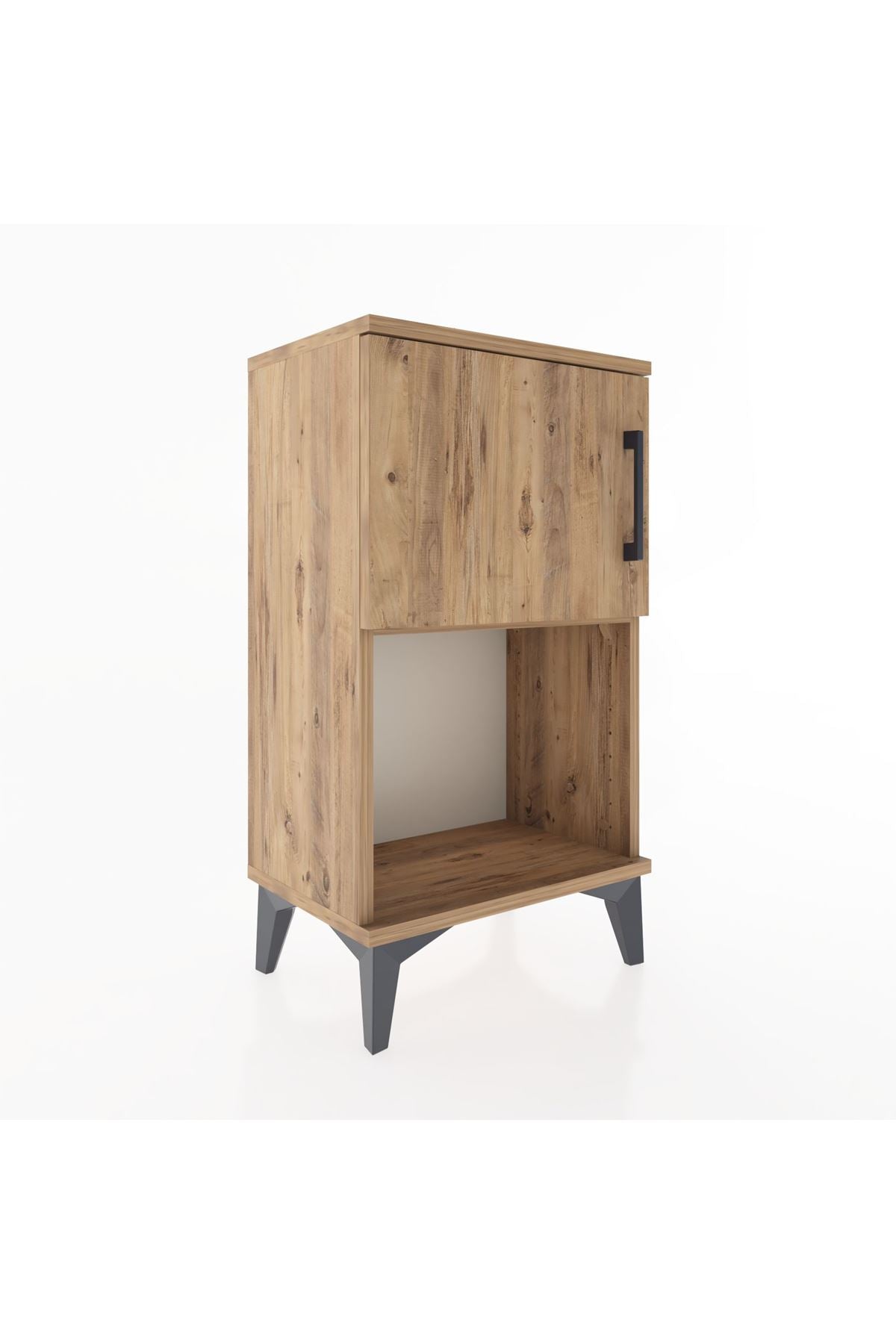 Arges Komodin 2 Raflı Tek Kapaklı 44x30x80 - S08M005V9A