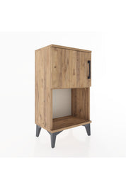 Arges Komodin 2 Raflı Tek Kapaklı 44x30x80 - S08M005V9A