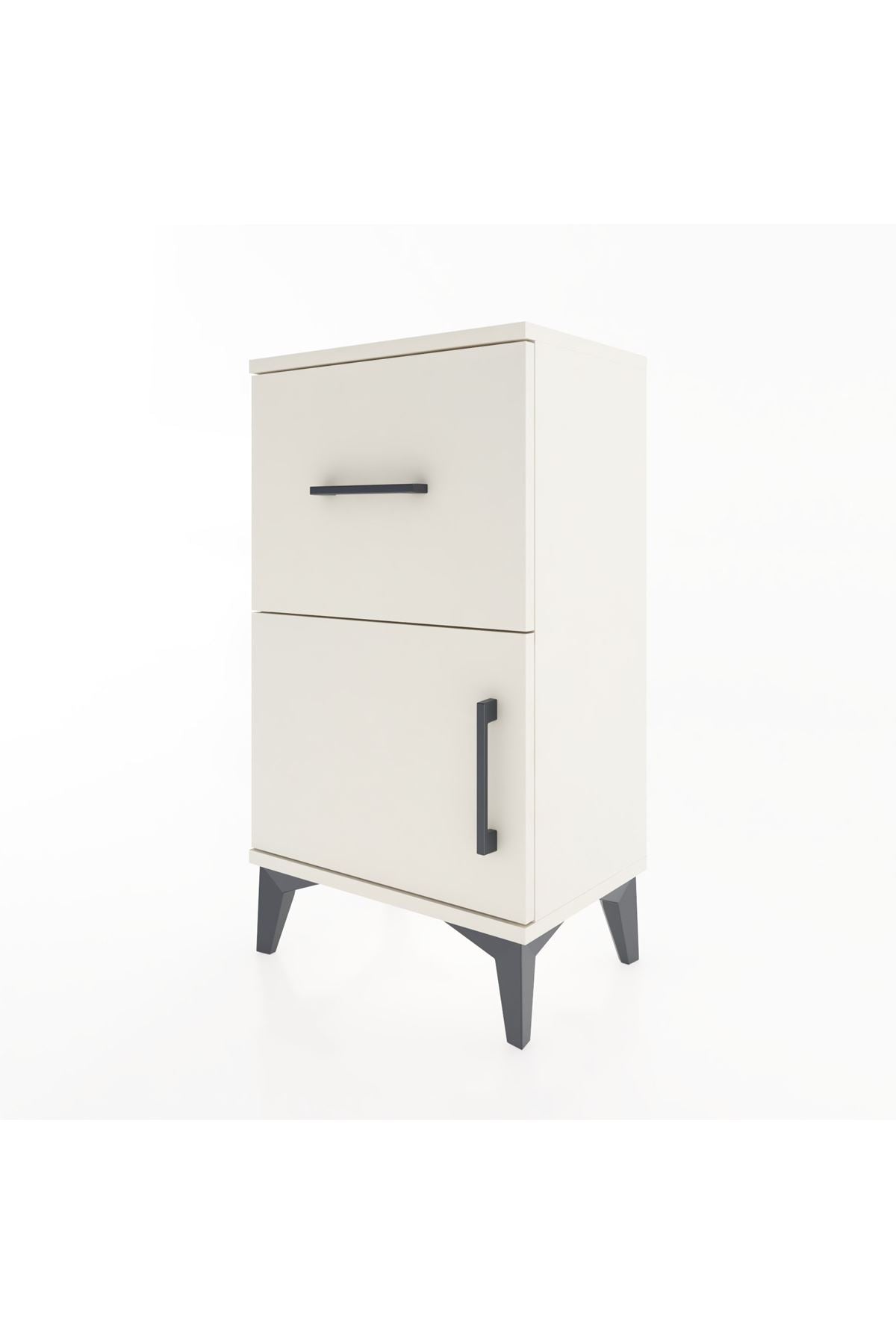 Arges Komodin Tek Raflı Tek Çekmeceli Tek Kapaklı 44x30x80 - S08M007V1A
