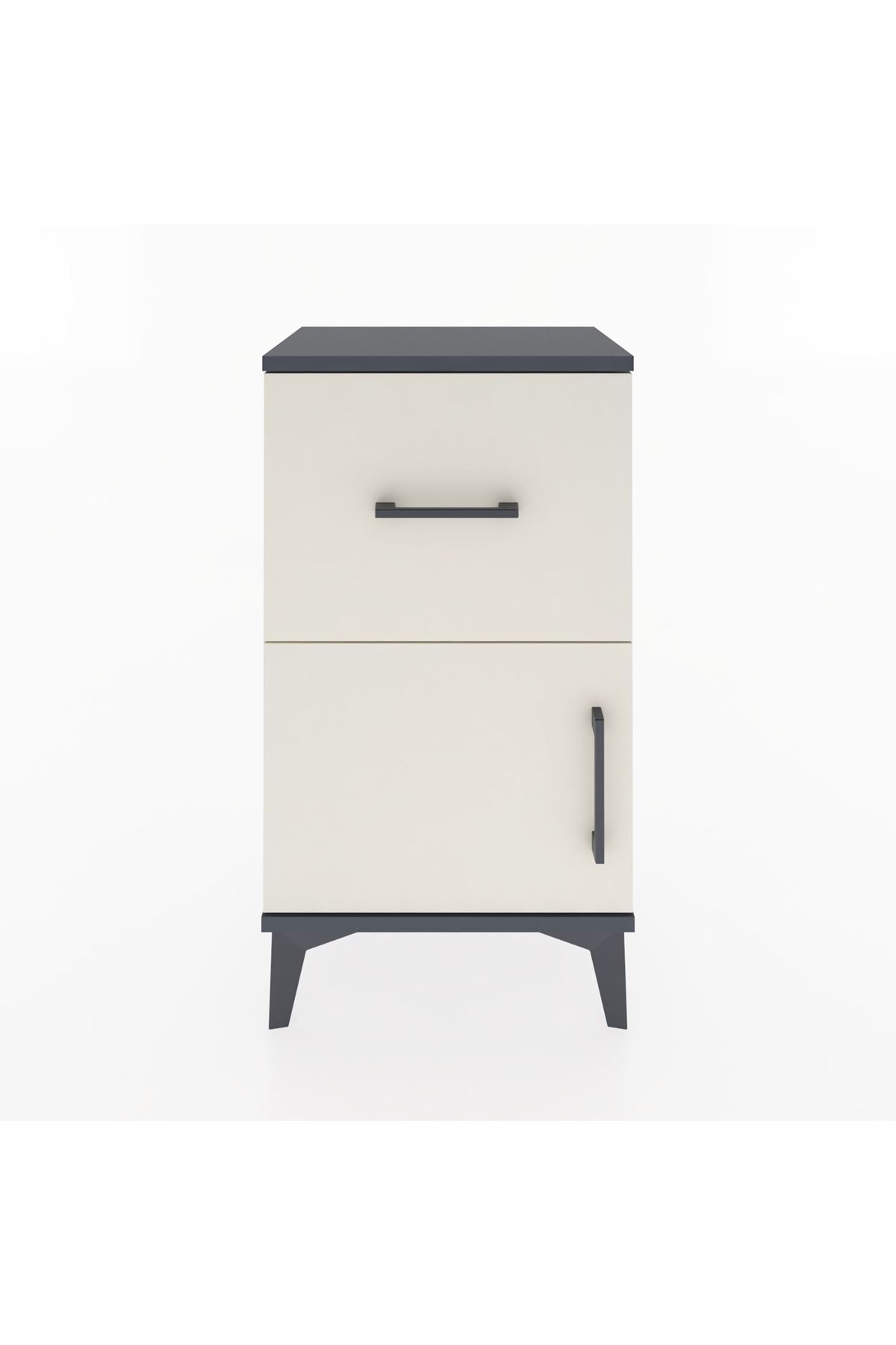 Arges Komodin Tek Raflı Tek Çekmeceli Tek Kapaklı 44x30x80 - S08M007V4A
