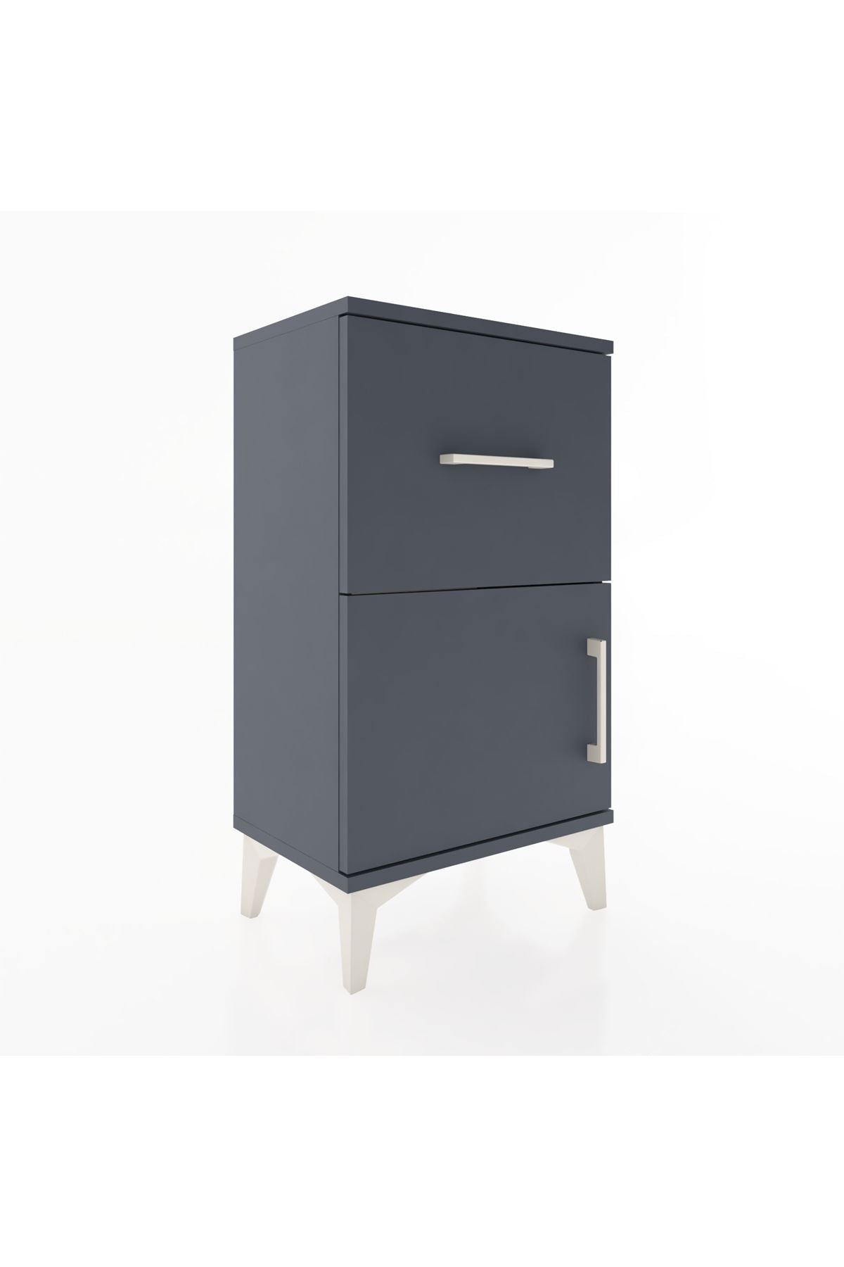 Arges Komodin Tek Raflı Tek Çekmeceli Tek Kapaklı 44x30x80 - S08M007V5A