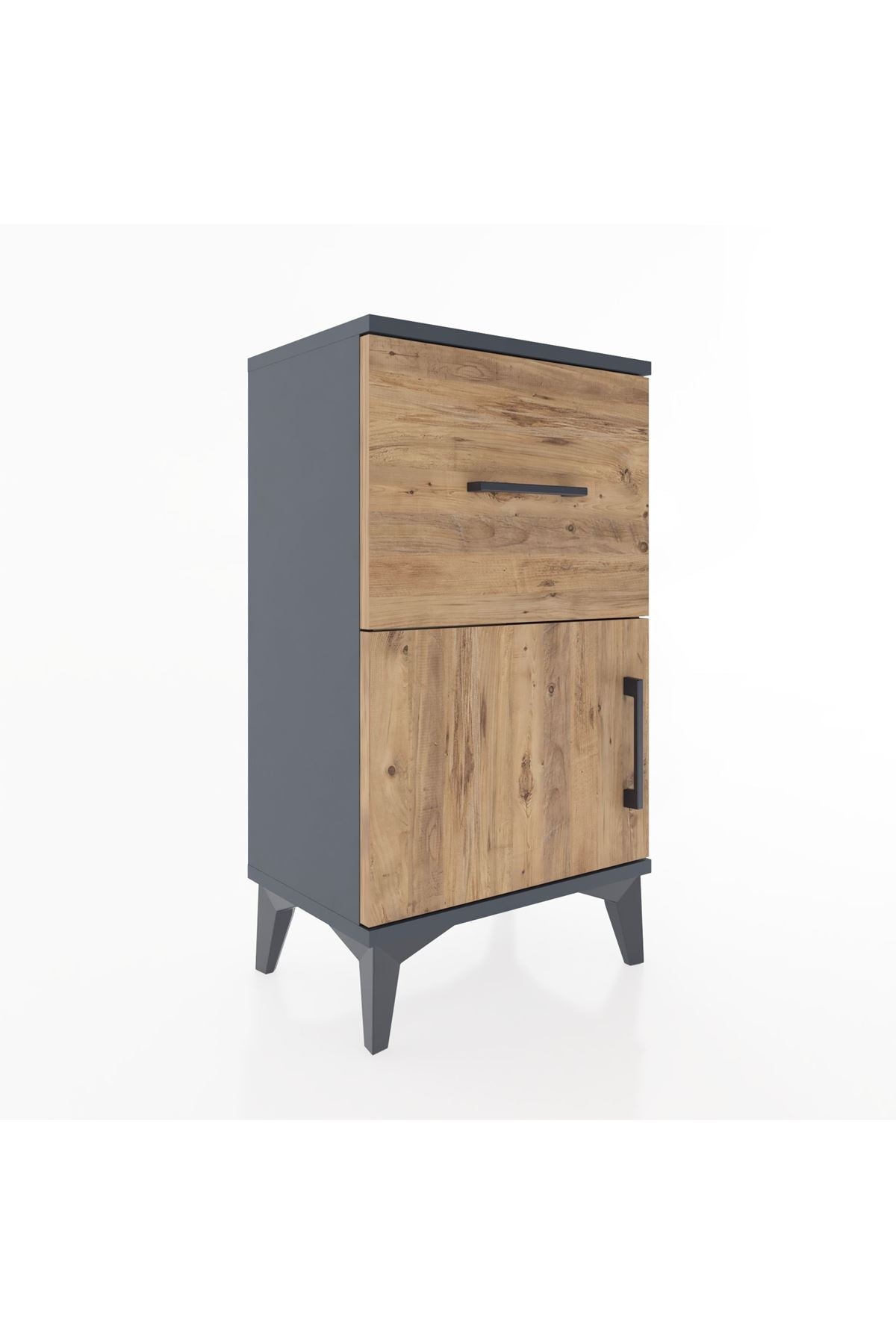 Arges Komodin Tek Raflı Tek Çekmeceli Tek Kapaklı 44x30x80 - S08M007V6A