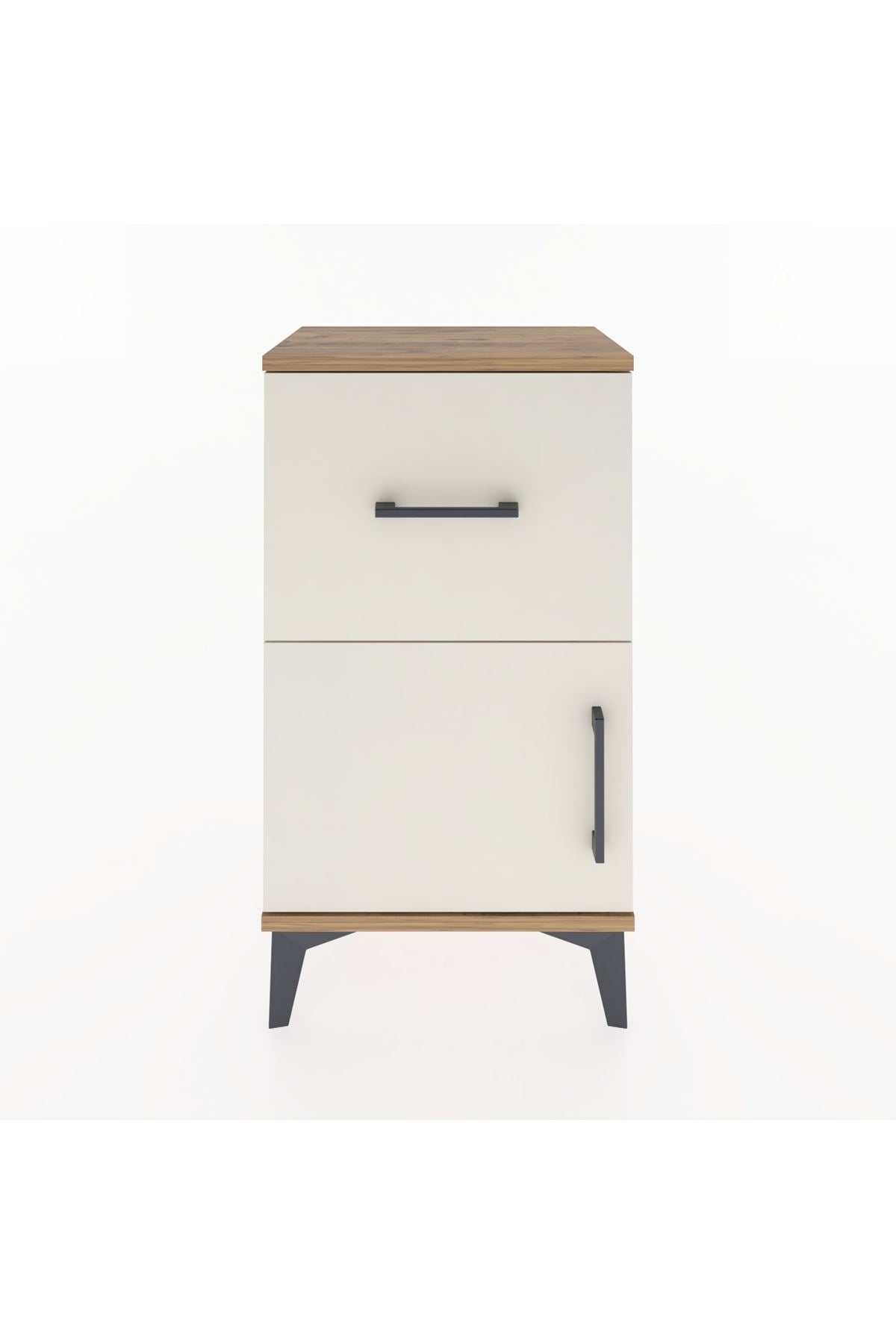Arges Komodin Tek Raflı Tek Çekmeceli Tek Kapaklı 44x30x80 - S08M007V7A