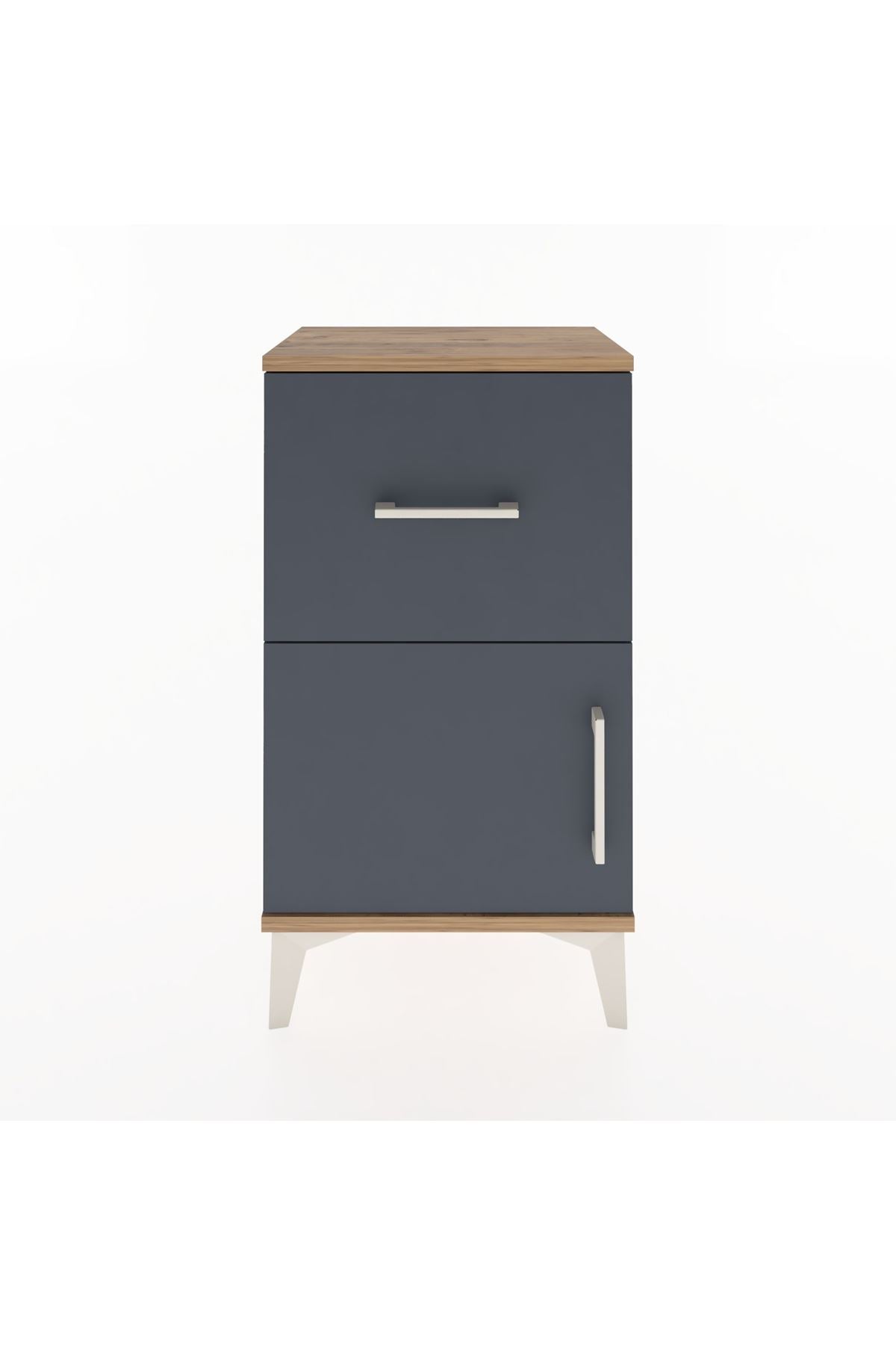 Arges Komodin Tek Raflı Tek Çekmeceli Tek Kapaklı 44x30x80 - S08M007V8A