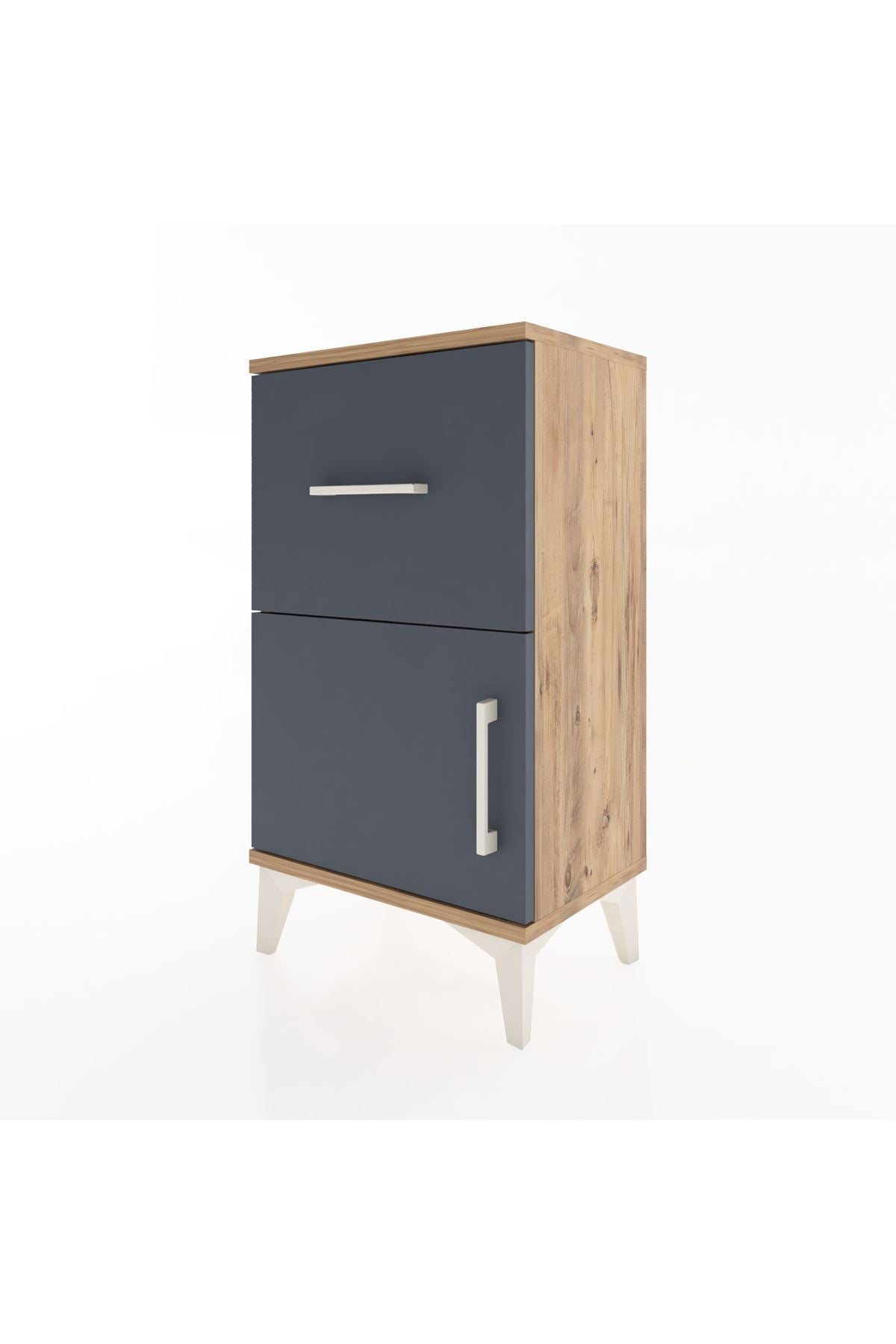 Arges Komodin Tek Raflı Tek Çekmeceli Tek Kapaklı 44x30x80 - S08M007V8A