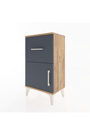 Arges Komodin Tek Raflı Tek Çekmeceli Tek Kapaklı 44x30x80 - S08M007V8A