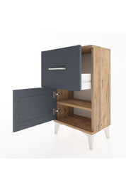 Arges Komodin Tek Raflı Tek Çekmeceli Tek Kapaklı 44x30x80 - S08M007V8A