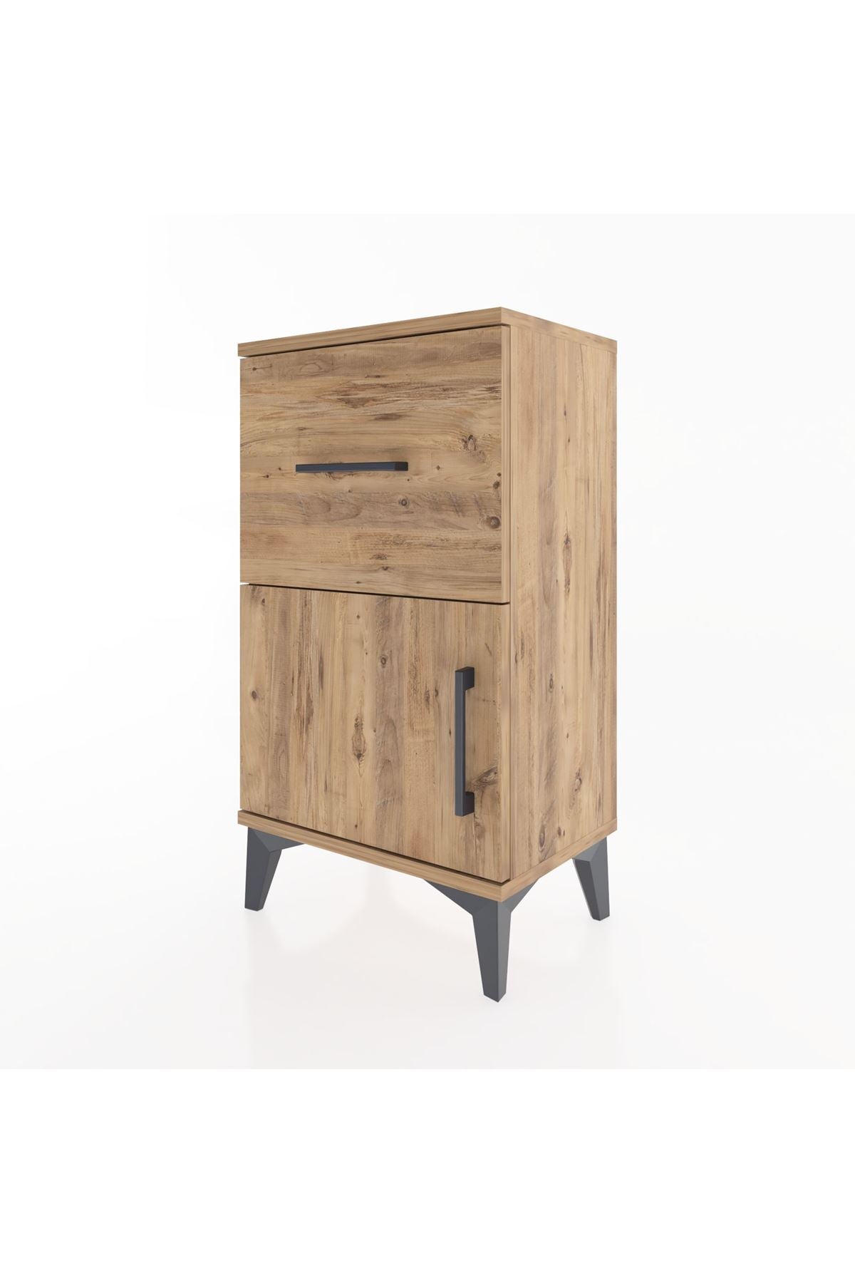 Arges Komodin Tek Raflı Tek Çekmeceli Tek Kapaklı 44x30x80 - S08M007V9A