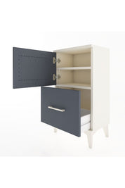 Arges Komodin 2 Raflı Tek Çekmeceli Tek Kapaklı 44x30x80 - S08M008V2A