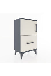 Arges Komodin 2 Raflı Tek Çekmeceli Tek Kapaklı 44x30x80 - S08M008V4A