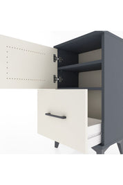 Arges Komodin 2 Raflı Tek Çekmeceli Tek Kapaklı 44x30x80 - S08M008V4A