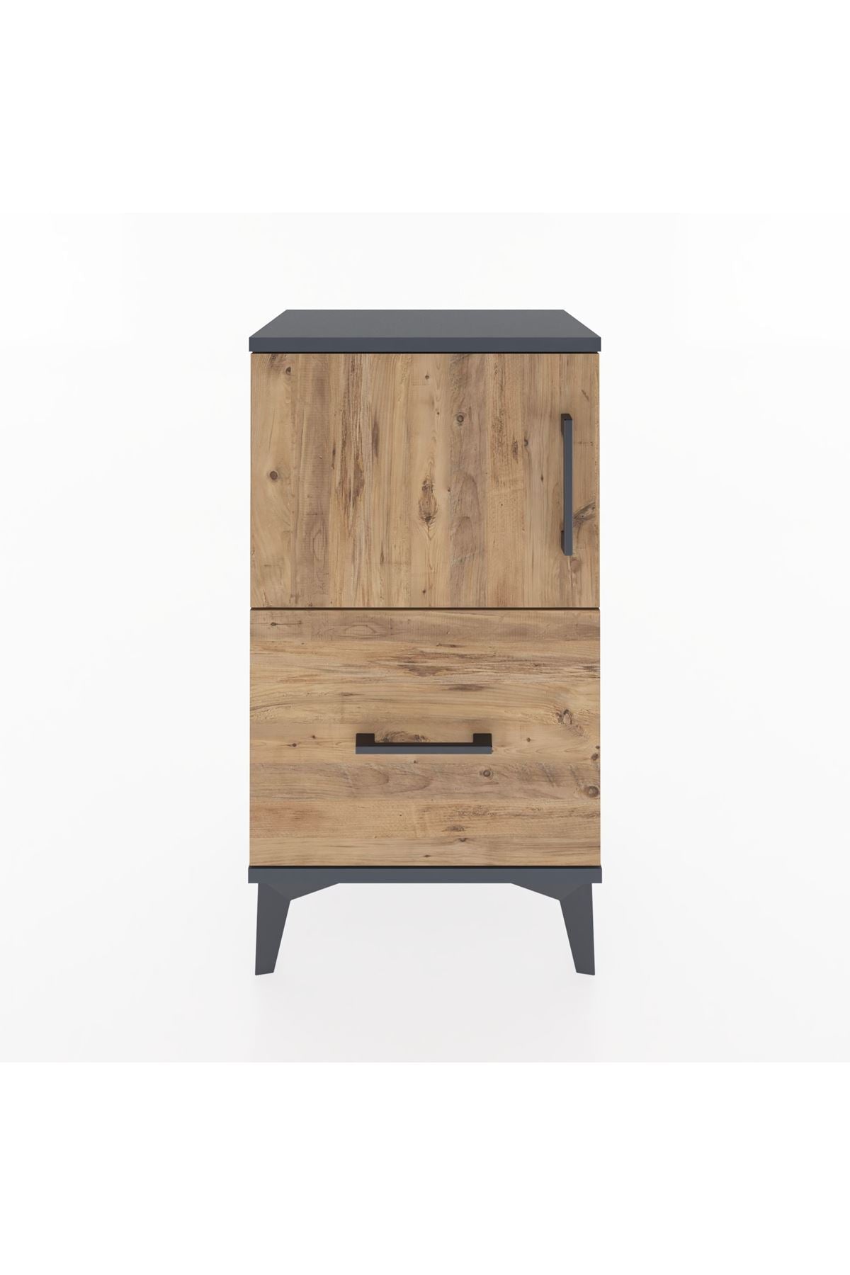 Arges Komodin 2 Raflı Tek Çekmeceli Tek Kapaklı 44x30x80 - S08M008V6A