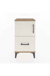 Arges Komodin 2 Raflı Tek Çekmeceli Tek Kapaklı 44x30x80 - S08M008V7A