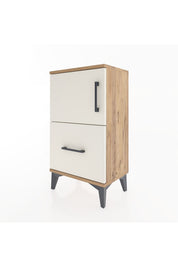 Arges Komodin 2 Raflı Tek Çekmeceli Tek Kapaklı 44x30x80 - S08M008V7A