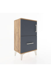 Arges Komodin 2 Raflı Tek Çekmeceli Tek Kapaklı 44x30x80 - S08M008V8A