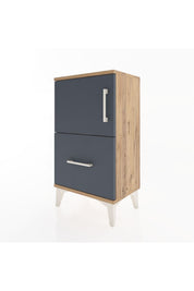 Arges Komodin 2 Raflı Tek Çekmeceli Tek Kapaklı 44x30x80 - S08M008V8A
