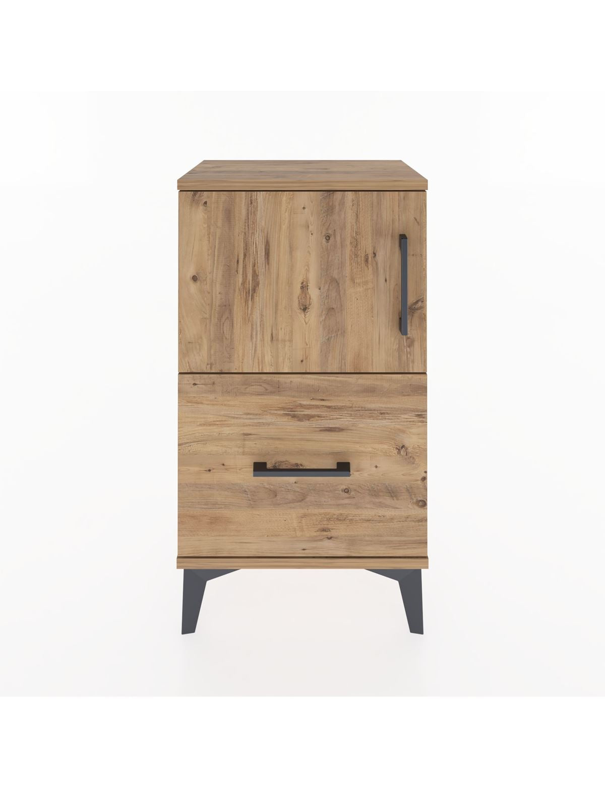 Arges Komodin 2 Raflı Tek Çekmeceli Tek Kapaklı 44x30x80 - S08M008V9A