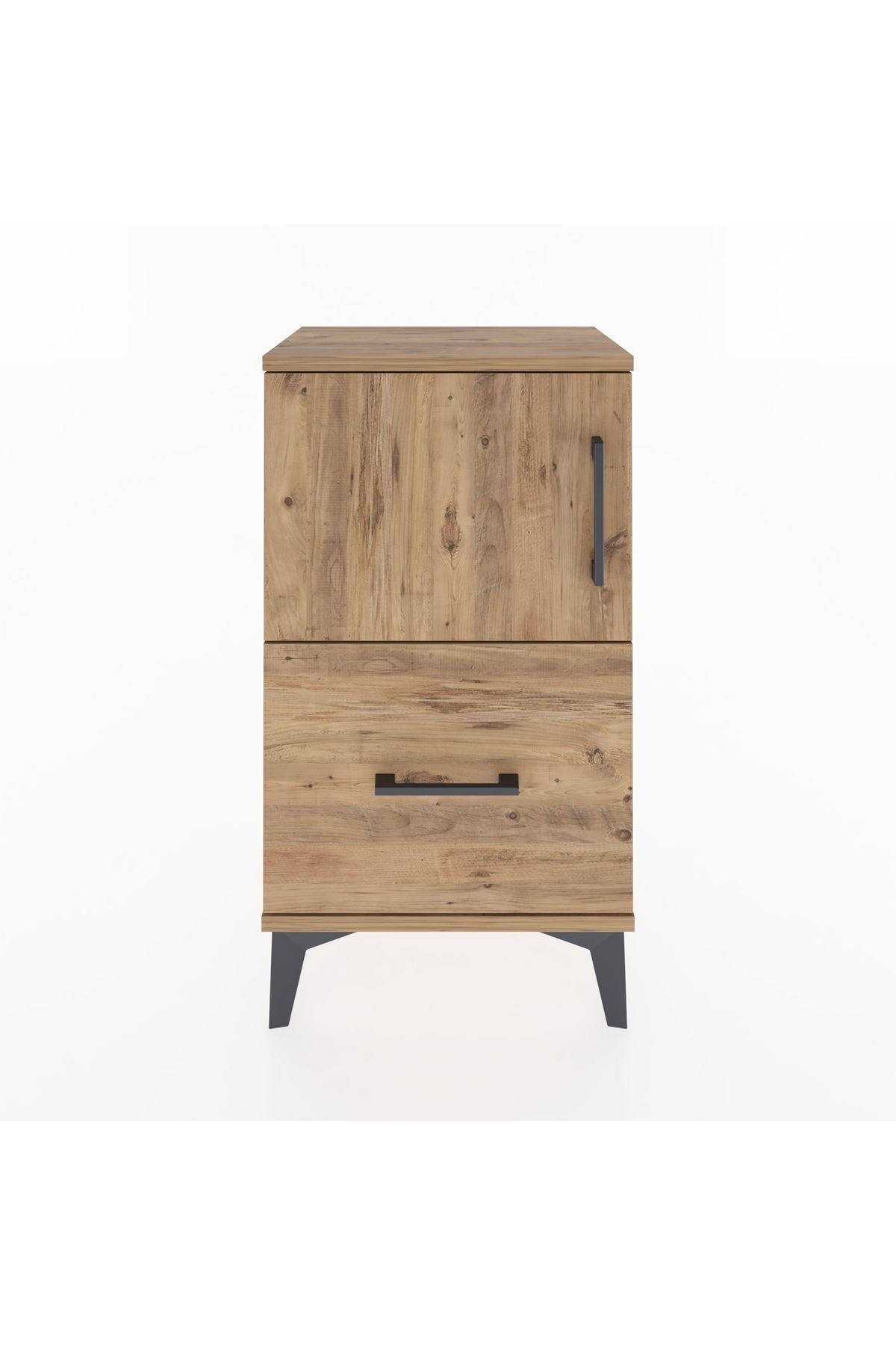 Arges Komodin 2 Raflı Tek Çekmeceli Tek Kapaklı 44x30x80 - S08M008V9A