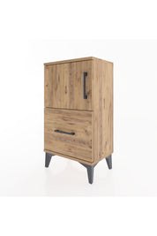Arges Komodin 2 Raflı Tek Çekmeceli Tek Kapaklı 44x30x80 - S08M008V9A