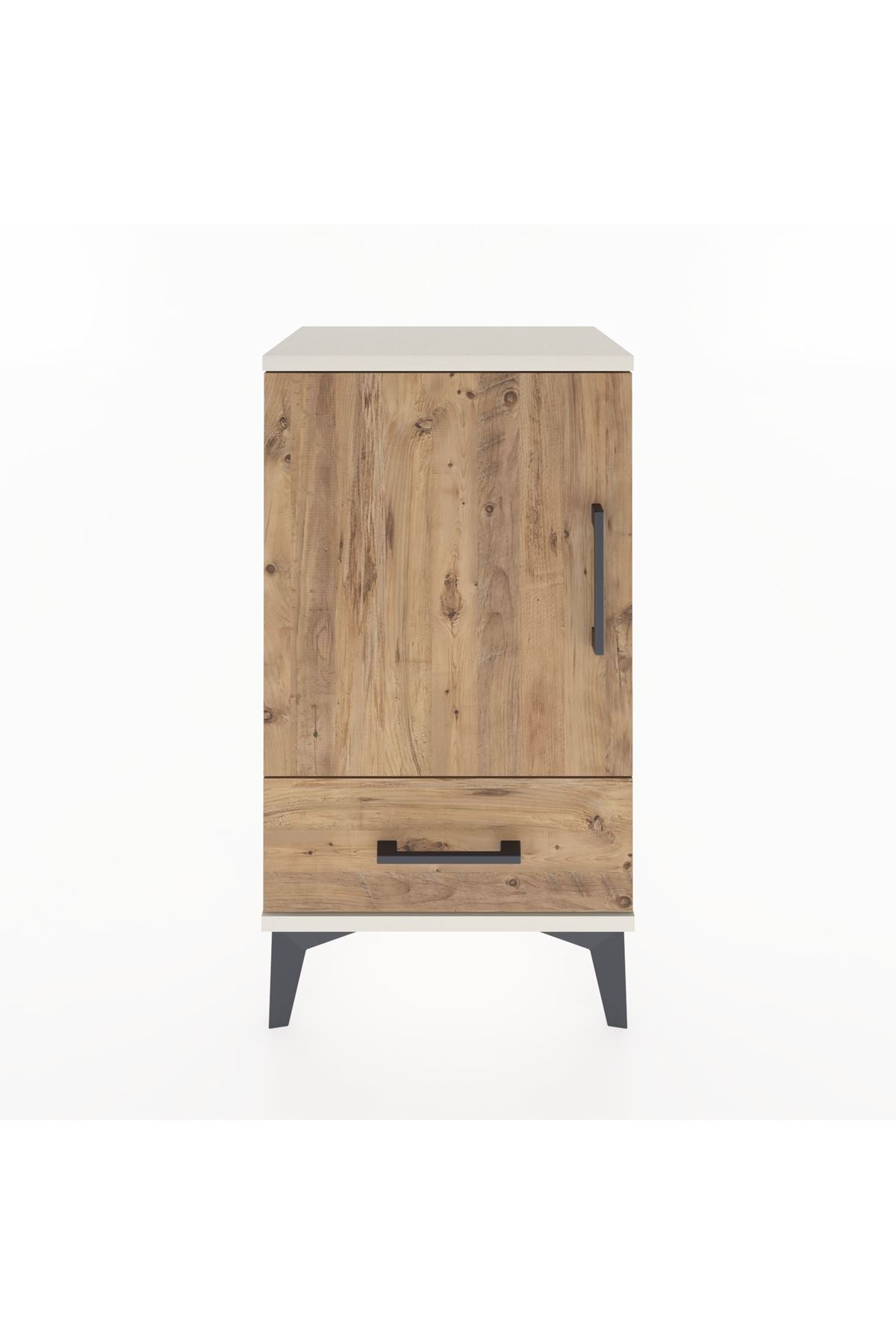 Arges Komodin 2 Raflı Tek Çekmeceli Tek Kapaklı 44x30x80 - S08M009V3A