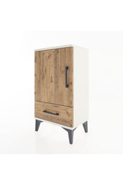 Arges Komodin 2 Raflı Tek Çekmeceli Tek Kapaklı 44x30x80 - S08M009V3A