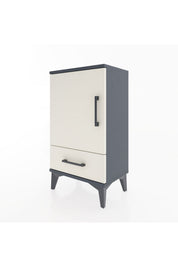 Arges Komodin 2 Raflı Tek Çekmeceli Tek Kapaklı 44x30x80 - S08M009V4A