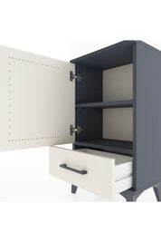 Arges Komodin 2 Raflı Tek Çekmeceli Tek Kapaklı 44x30x80 - S08M009V4A