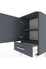 Arges Komodin 2 Raflı Tek Çekmeceli Tek Kapaklı 44x30x80 - S08M009V5A