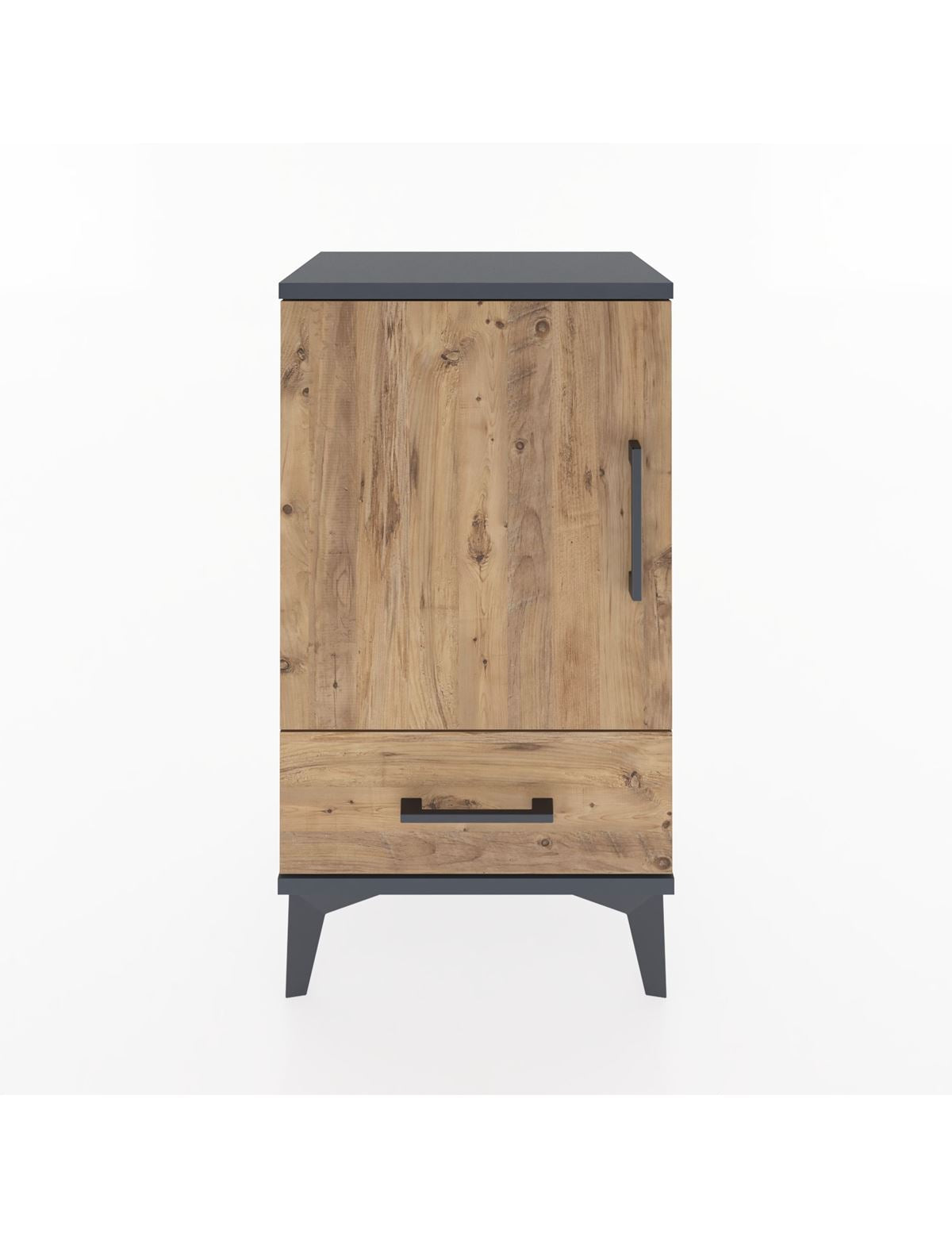 Arges Komodin 2 Raflı Tek Çekmeceli Tek Kapaklı 44x30x80 - S08M009V6A