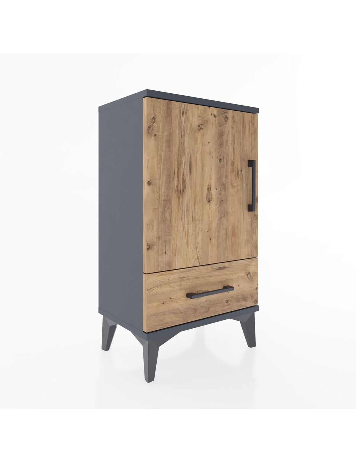 Arges Komodin 2 Raflı Tek Çekmeceli Tek Kapaklı 44x30x80 - S08M009V6A