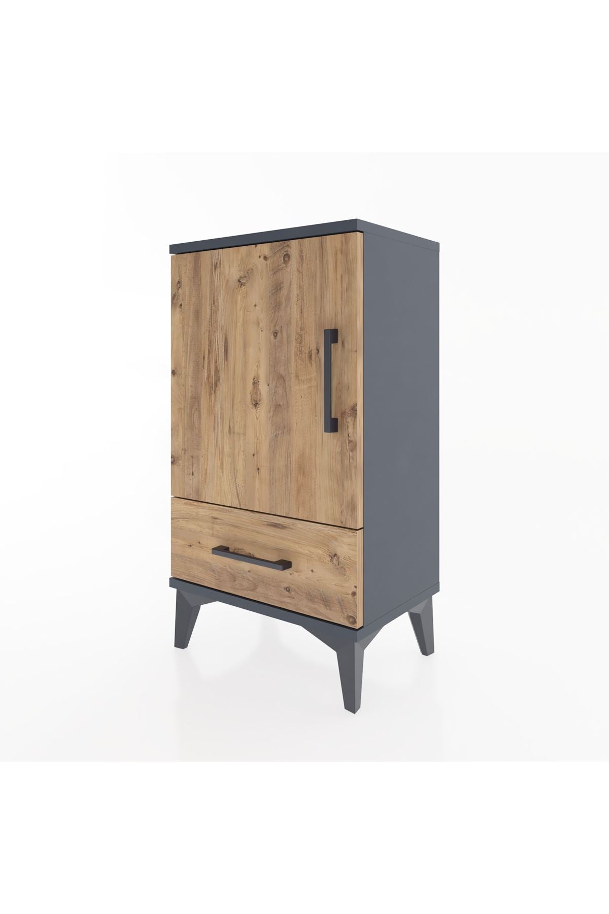 Arges Komodin 2 Raflı Tek Çekmeceli Tek Kapaklı 44x30x80 - S08M009V6A
