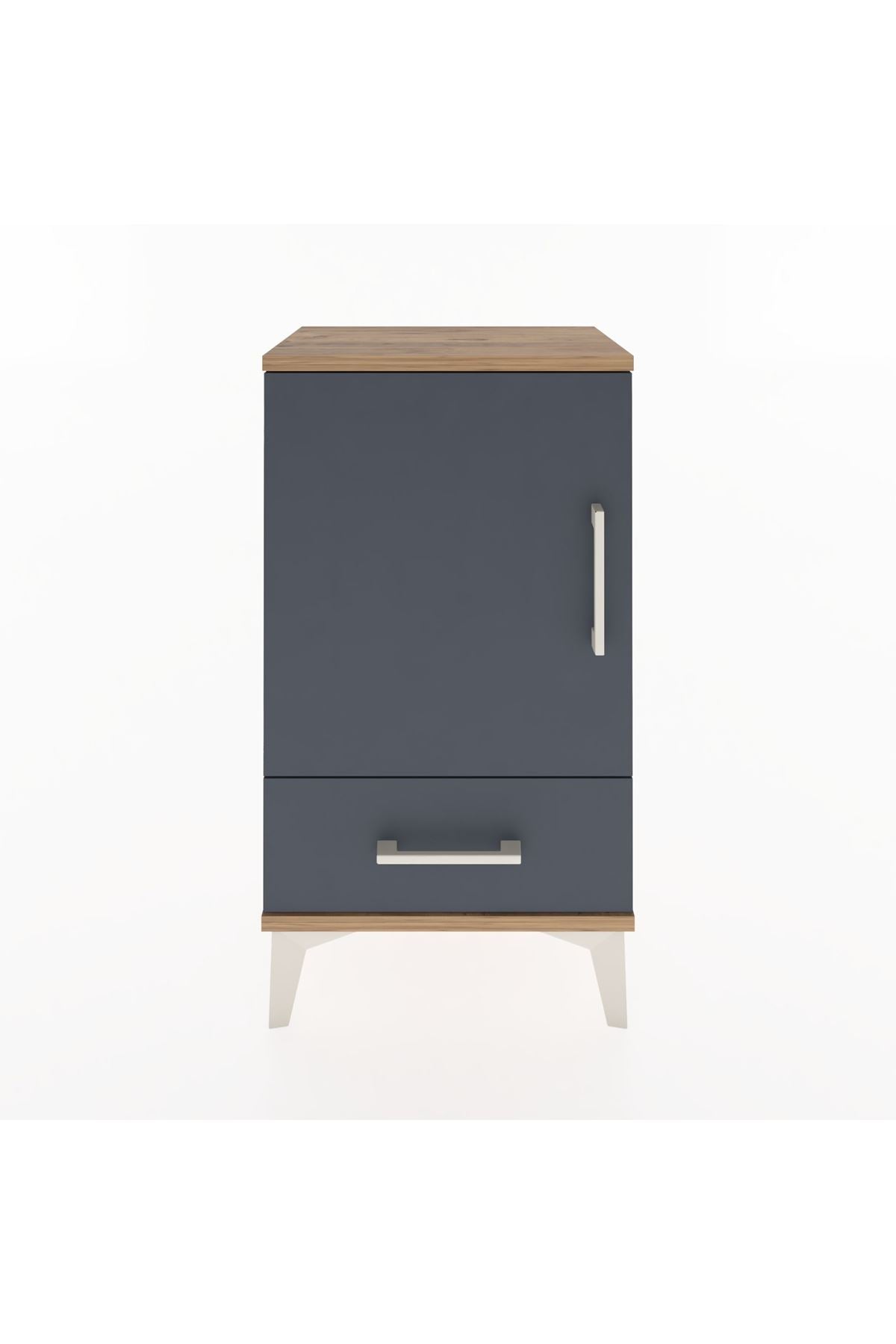 Arges Komodin 2 Raflı Tek Çekmeceli Tek Kapaklı 44x30x80 - S08M009V8A