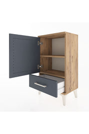 Arges Komodin 2 Raflı Tek Çekmeceli Tek Kapaklı 44x30x80 - S08M009V8A