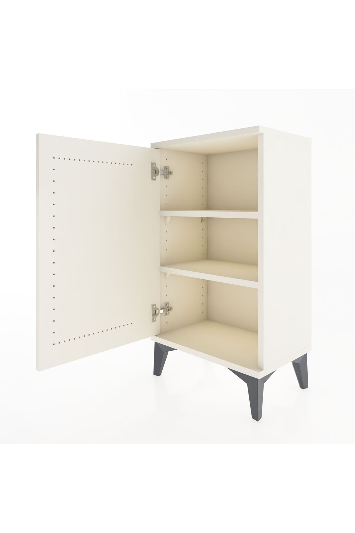 Arges Komodin 2 Raflı Tek Kapaklı 44x30x80 - S08M011V1A