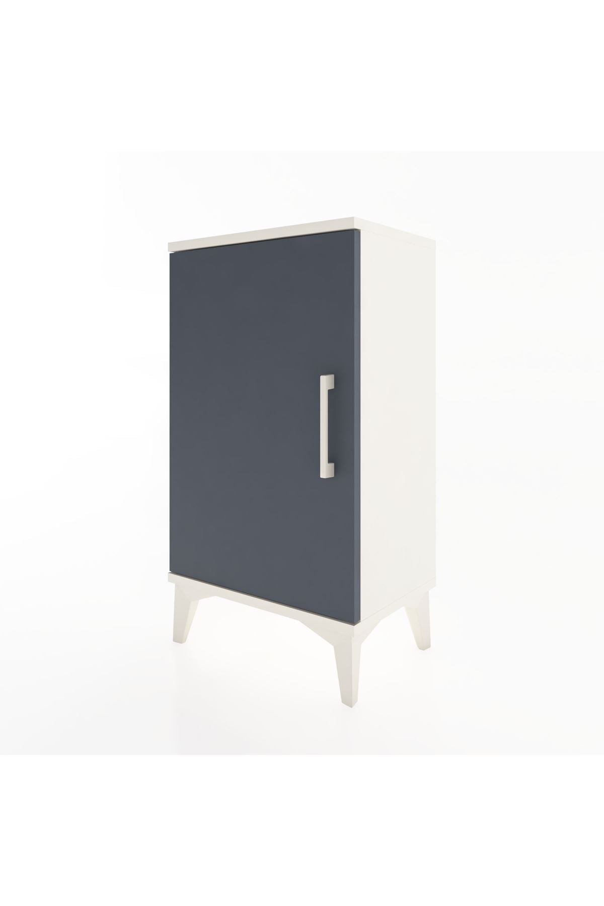 Arges Komodin 2 Raflı Tek Kapaklı 44x30x80 - S08M011V2A