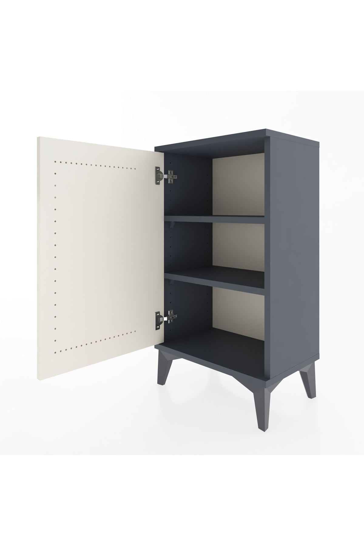 Arges Komodin 2 Raflı Tek Kapaklı 44x30x80 - S08M011V4A